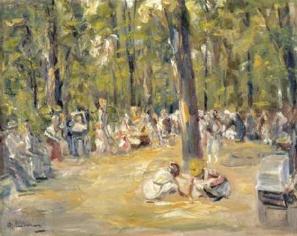 Max Liebermann Kinderspielplatz im Berliner Tiergarten China oil painting art